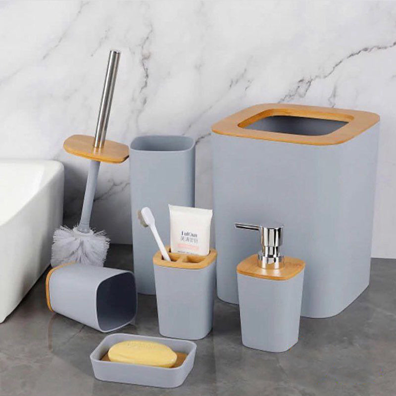 Accessoires de Salle de Bain Sophistiqués : Ensemble de 6 Pièces pour un Look Modern