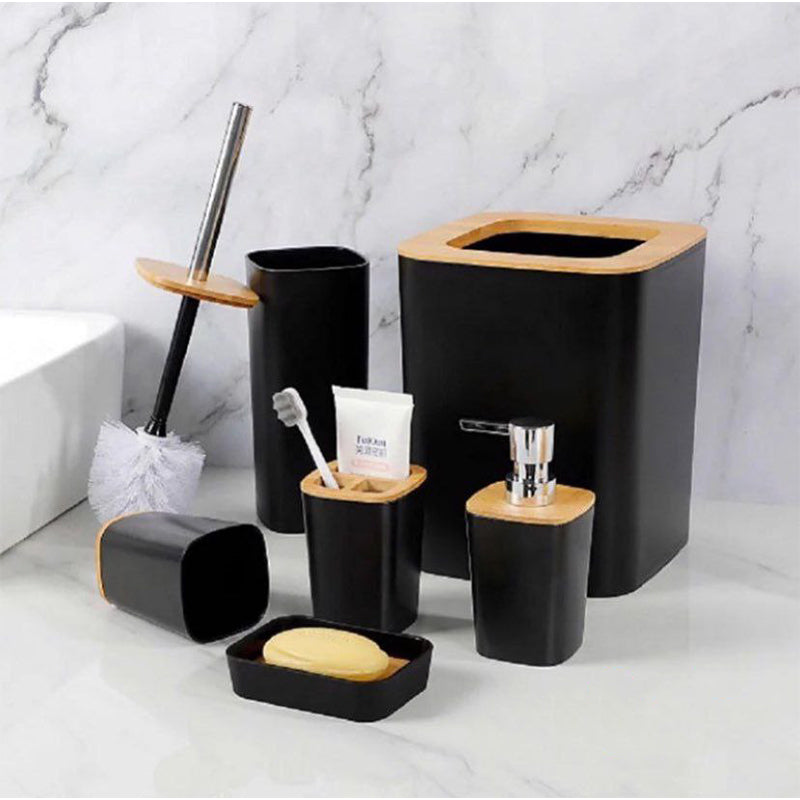 Accessoires de Salle de Bain Sophistiqués : Ensemble de 6 Pièces pour un Look Modern