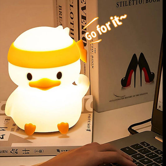 Cute lampe LED canard mignonne et amusante anti-stress à changement de couleur