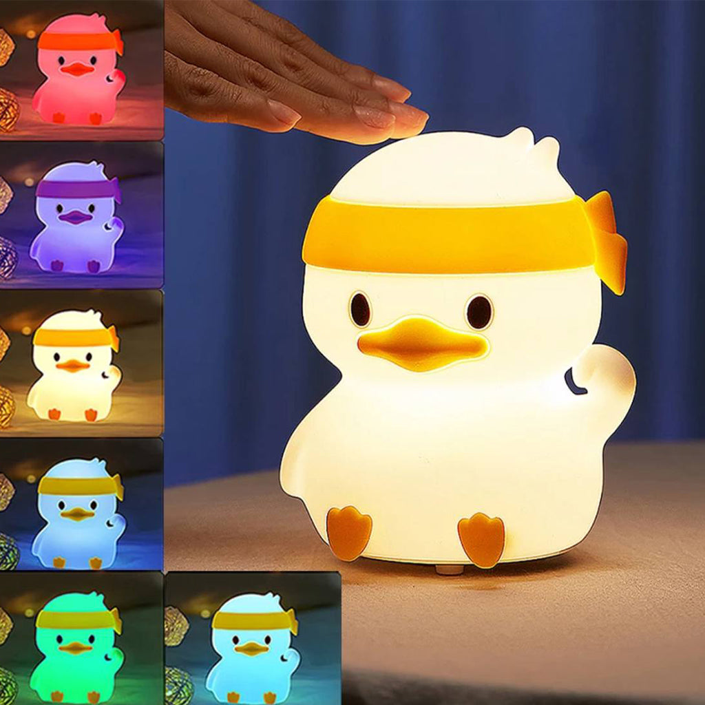 Cute lampe LED canard mignonne et amusante anti-stress à changement de couleur