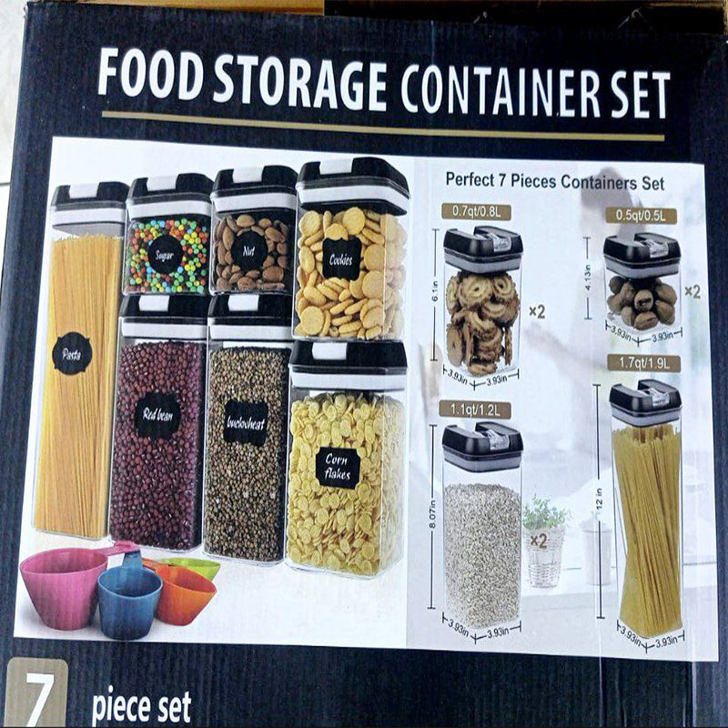 Lot de 7 Contenants Hermétiques pour Aliments : Organisation et Fraîcheur Garanties