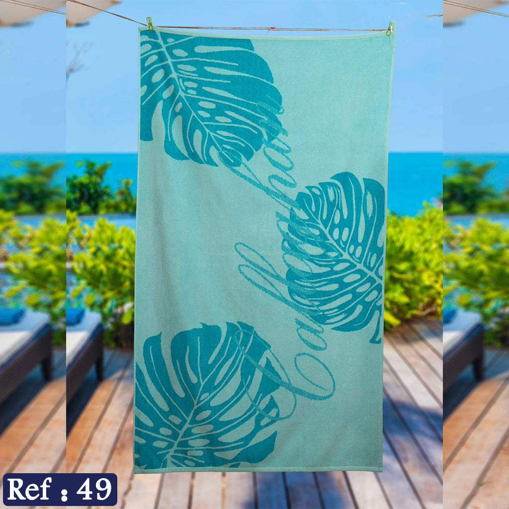 Serviette de plage aux formes merveilleuses grande taille 90x160cm