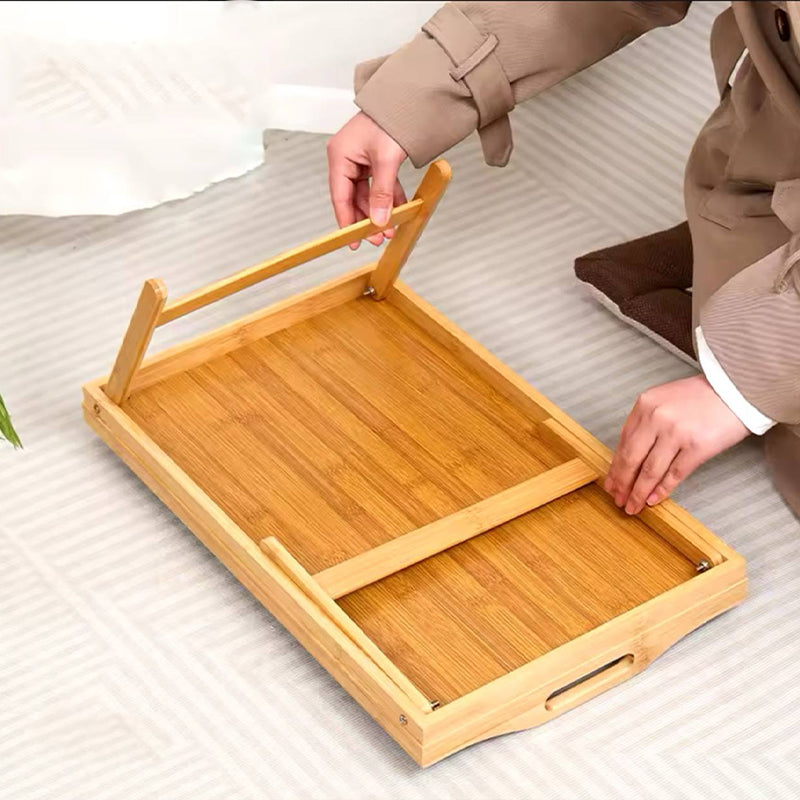 Table pliable en bois pour des moments de confort au lit