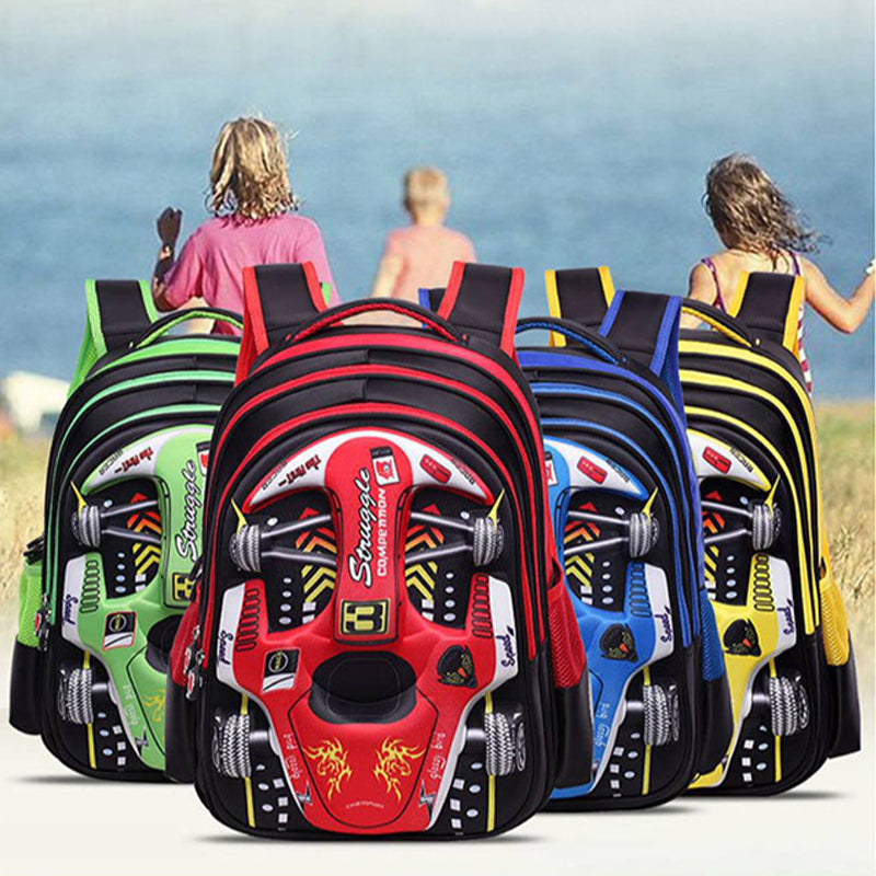 Cartable Voiture de Course : Le Compagnon Parfait pour les Petits Pilotes de CP