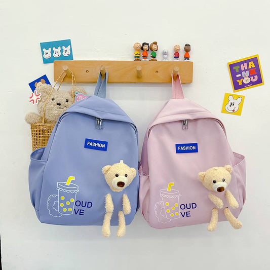 Cartable Maternelle avec Nounours Mignon : Confort et Style Imperméable pour Petits Écoliers