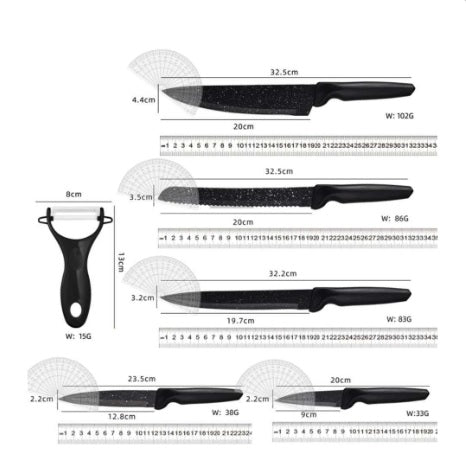 Ensemble de Couteaux de Cuisine : L’Élégance et l’Efficacité à Portée de Main