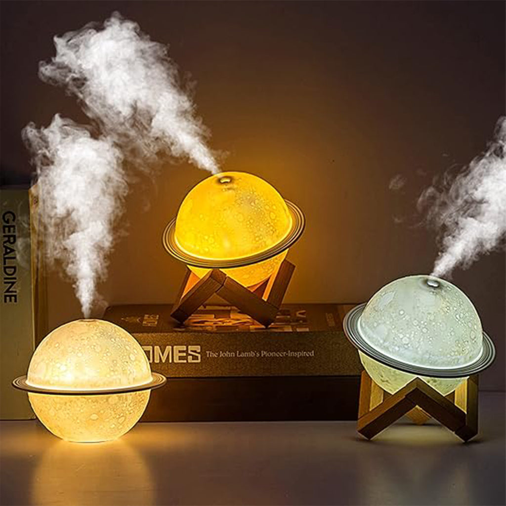 Lampe Humidificateur et Diffuseur en Forme de Planète : Élégance et Bien-Être pour Votre Espace