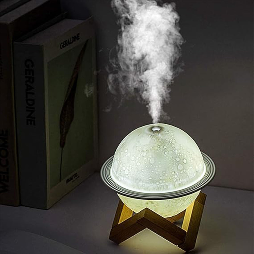 Lampe Humidificateur et Diffuseur en Forme de Planète : Élégance et Bien-Être pour Votre Espace