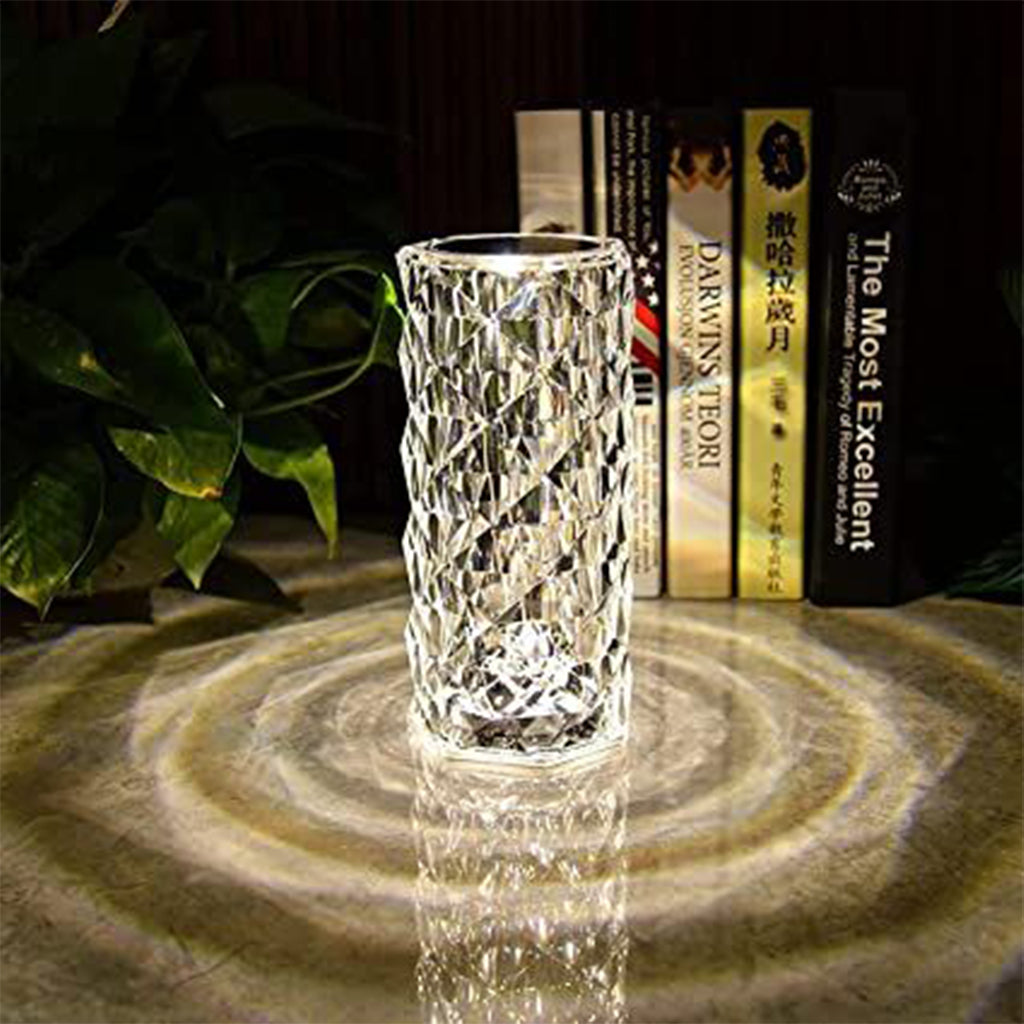 Lampe de table LED cristal