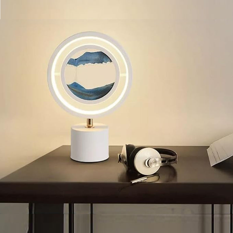 Lampe Décorative Zen : Sable qui Coule et Éclairage Ambiant pour une Atmosphère Apaisante